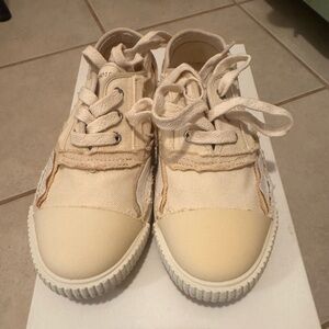 MM6 Maison Margiela cream sneakers